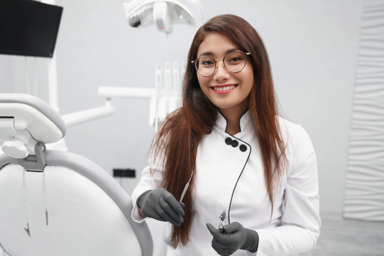 young nurse smiling